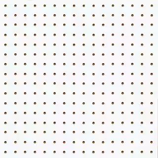 Pegboard White Panel (Common: 3/16 in. x 4 ft. x 8 ft.; Actual: 0.155 in. x 47.7 in. x 95.7 in.) | The Home Depot