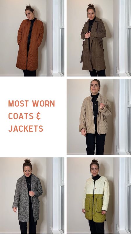 Most worn coats & jackets 💗