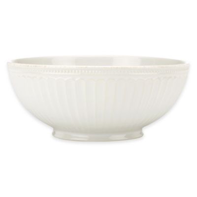 Lenox® French Perle Groove Serving Bowl in White | Bed Bath & Beyond | Bed Bath & Beyond