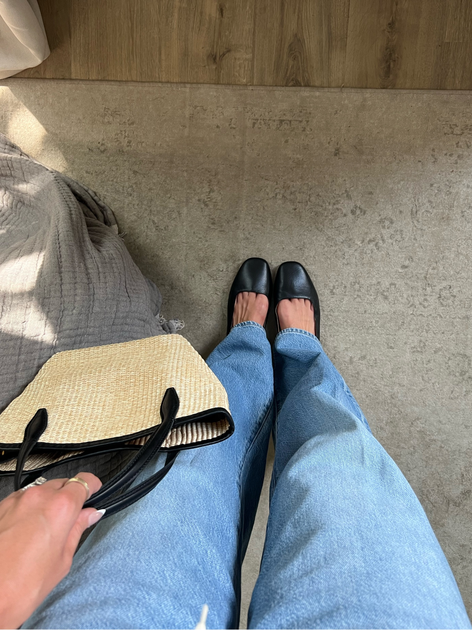 Greta ballet mules & mini shopper tote #madewell #madewellparter #ad