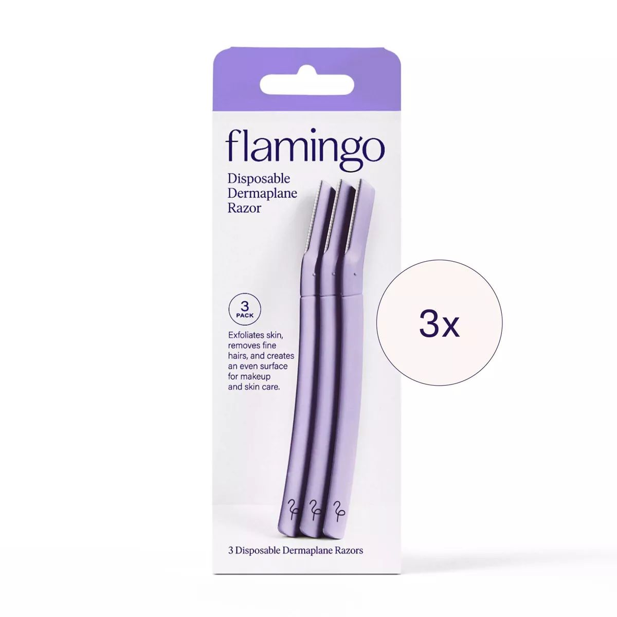 Flamingo Facial Razors - Dermaplane - 3ct | Target