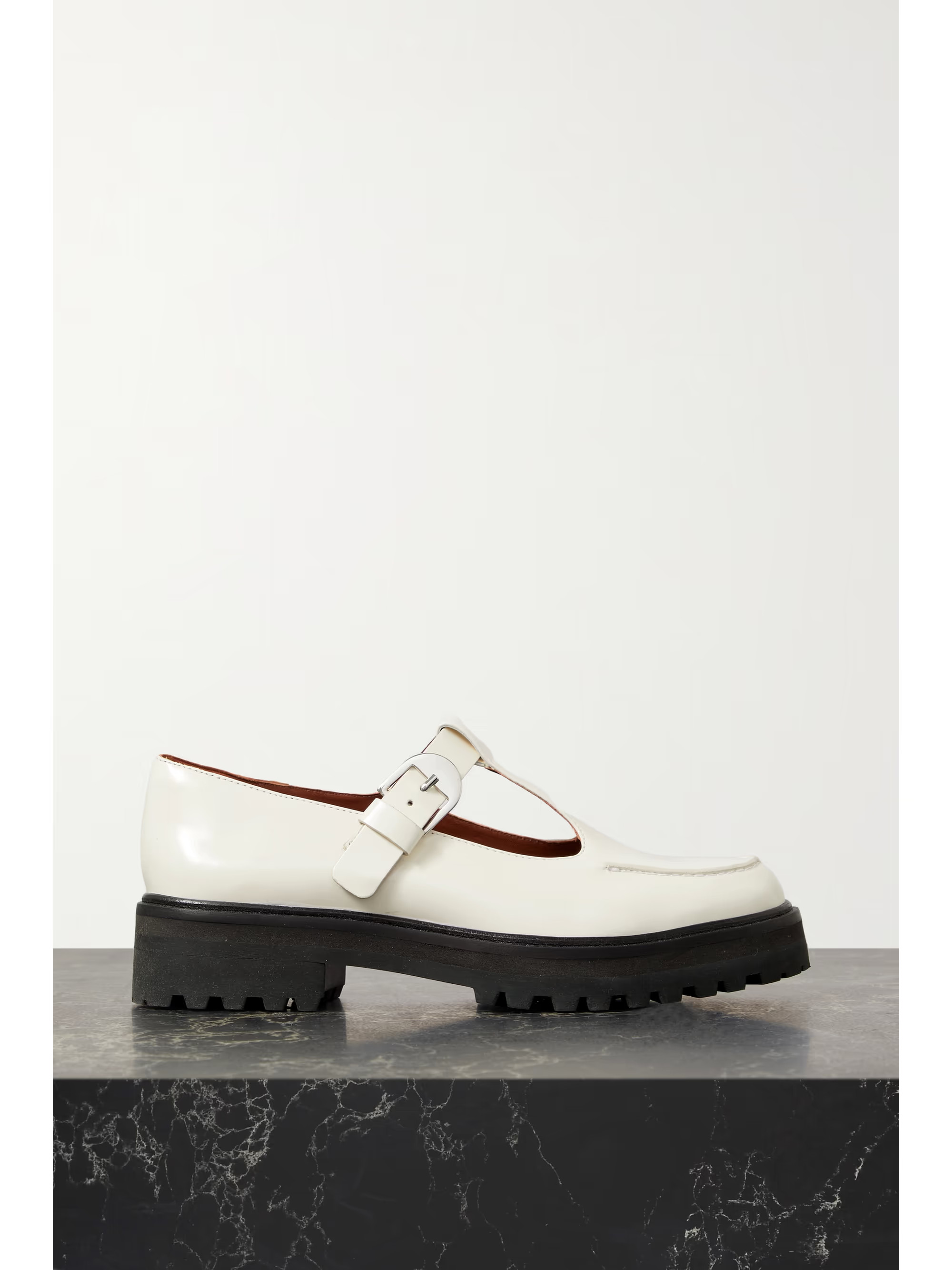 Abalonia leather Mary Jane pumps | NET-A-PORTER (US)