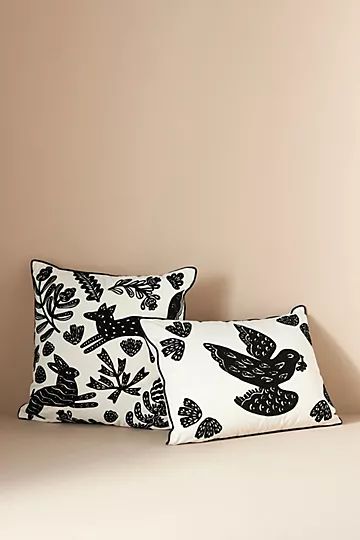 Embroidered Jenara Pillow | Anthropologie (US)