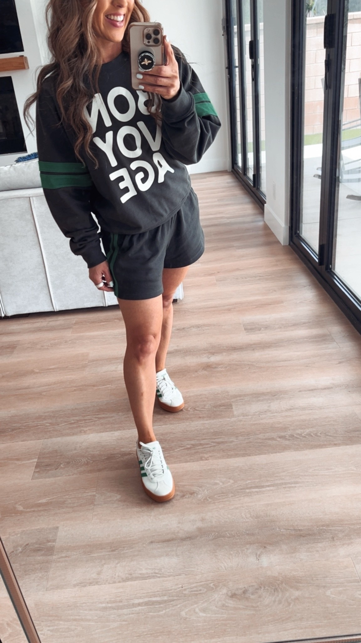 Cute comfy set on sale! The sweatshirt is perfect for the cool summer nights. I have on an xs in the shorts and sweatshirt. Old navy.

#LTKdayinmylife #LTKSeasonal #LTKSaleAlert