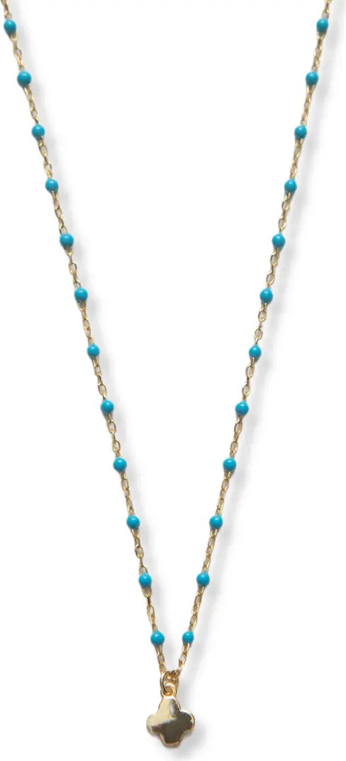 Clover Enamel Bead Necklace | Nordstrom