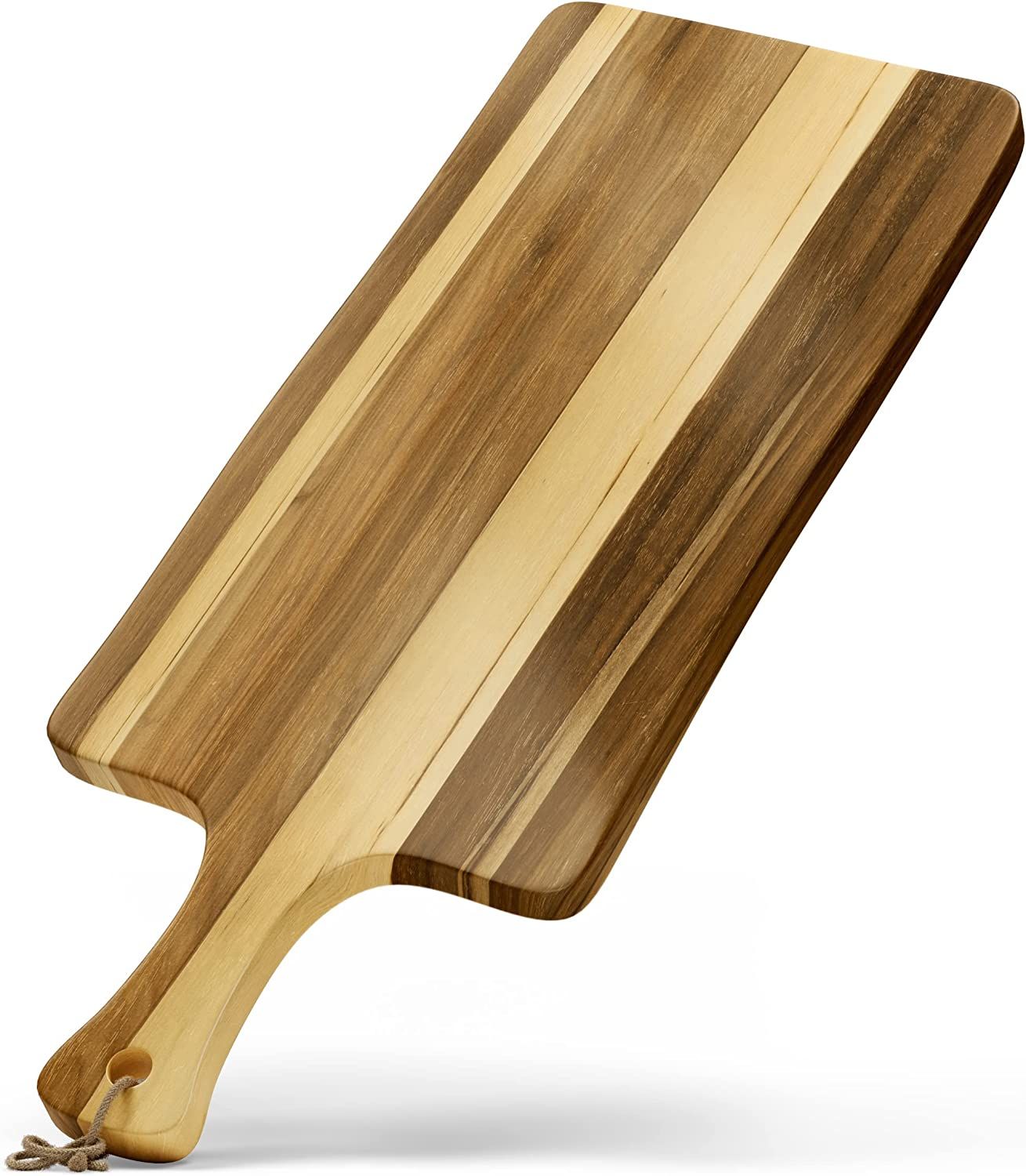 Wooden Cutting Board with Handle - 24x10 in, Extra Large Charcuterie Boards - Acacia Cutting Boar... | Amazon (US)
