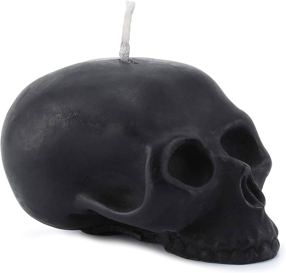 Darware Large Skull Candles (2-Pack, Black); 4.75 x 3-Inch Decorative Themed Candles for Hallowee... | Amazon (US)