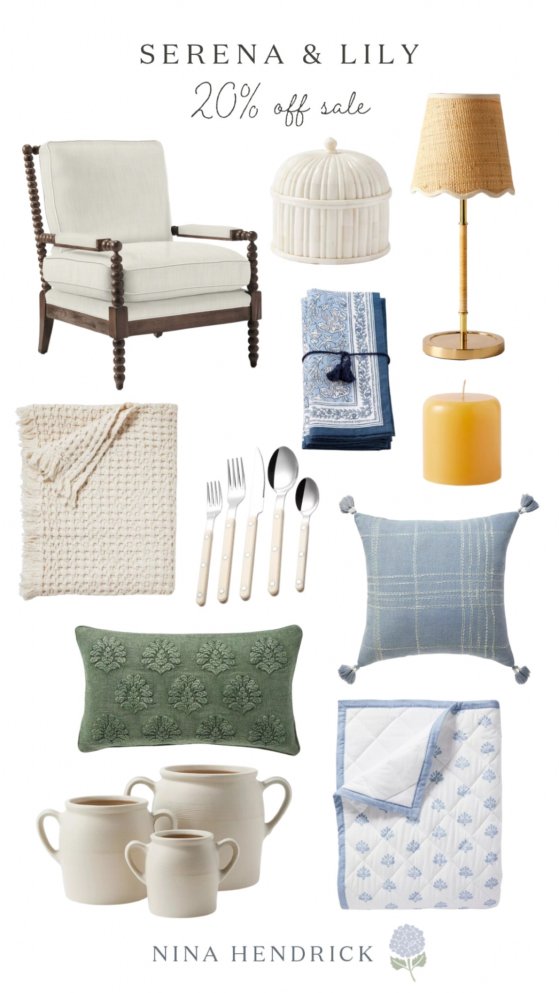 Serena & Lily 20% off sale 

#LTKSaleAlert #LTKHome