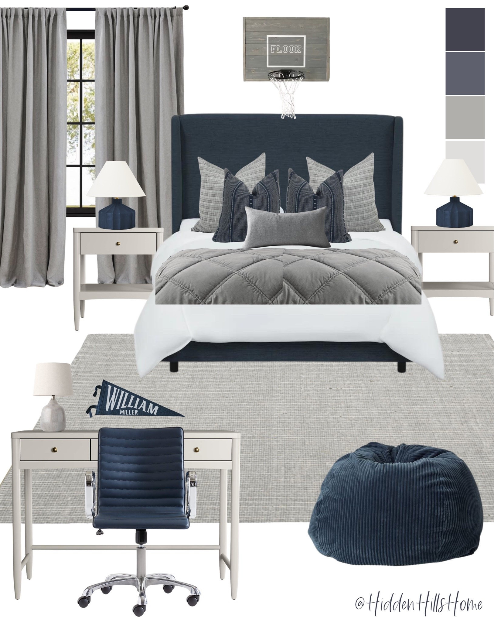 Boys bedroom decor mood board, boys room design ideas, masculine teen boys room, teenage boys bedroom Inspo #boysroom

#LTKHome #LTKSaleAlert #LTKKids
