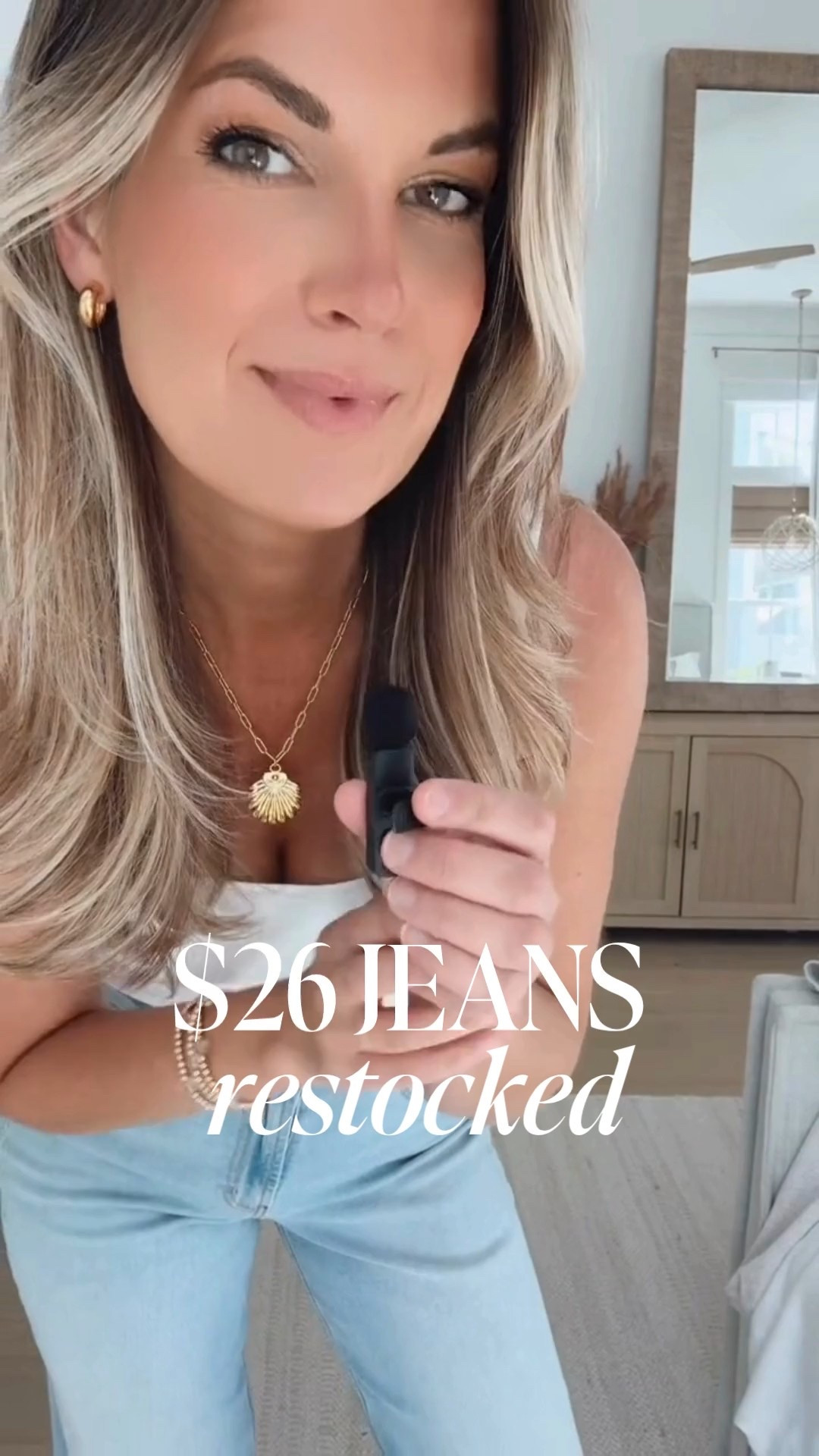 These jeans are finally back in stock! And on sale! I have the light wash in size 4 tall. Small tank.

#LTKFindsUnder50 #LTKSaleAlert #LTKOver40