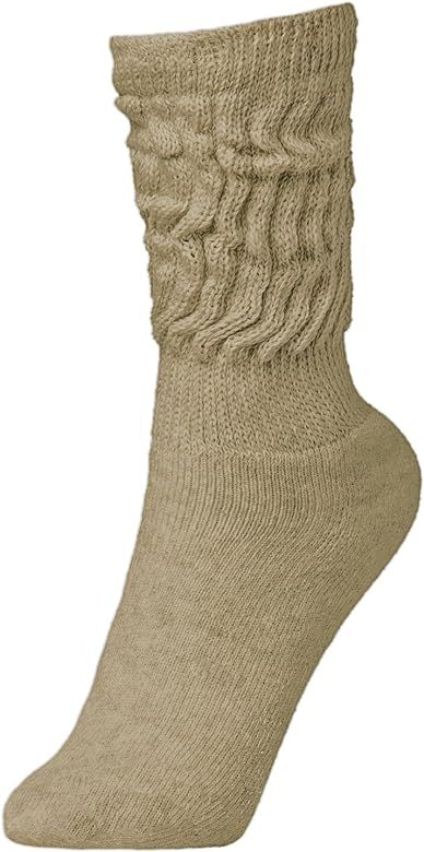 BRUBAKER Womens or Mens Fitness Workout Slouch Socks Gym | Amazon (US)