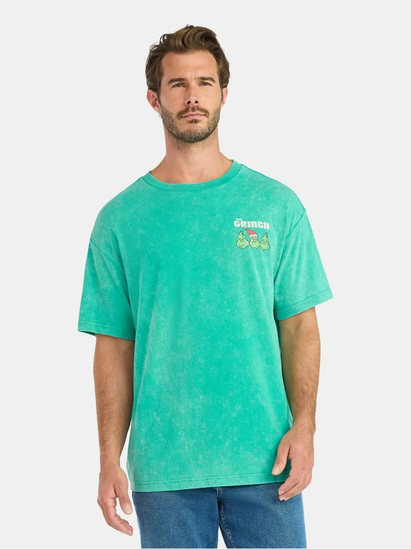 The Grinch Men's and Big Men's Graphic Tee, Sizes S-3XL | Walmart (US)