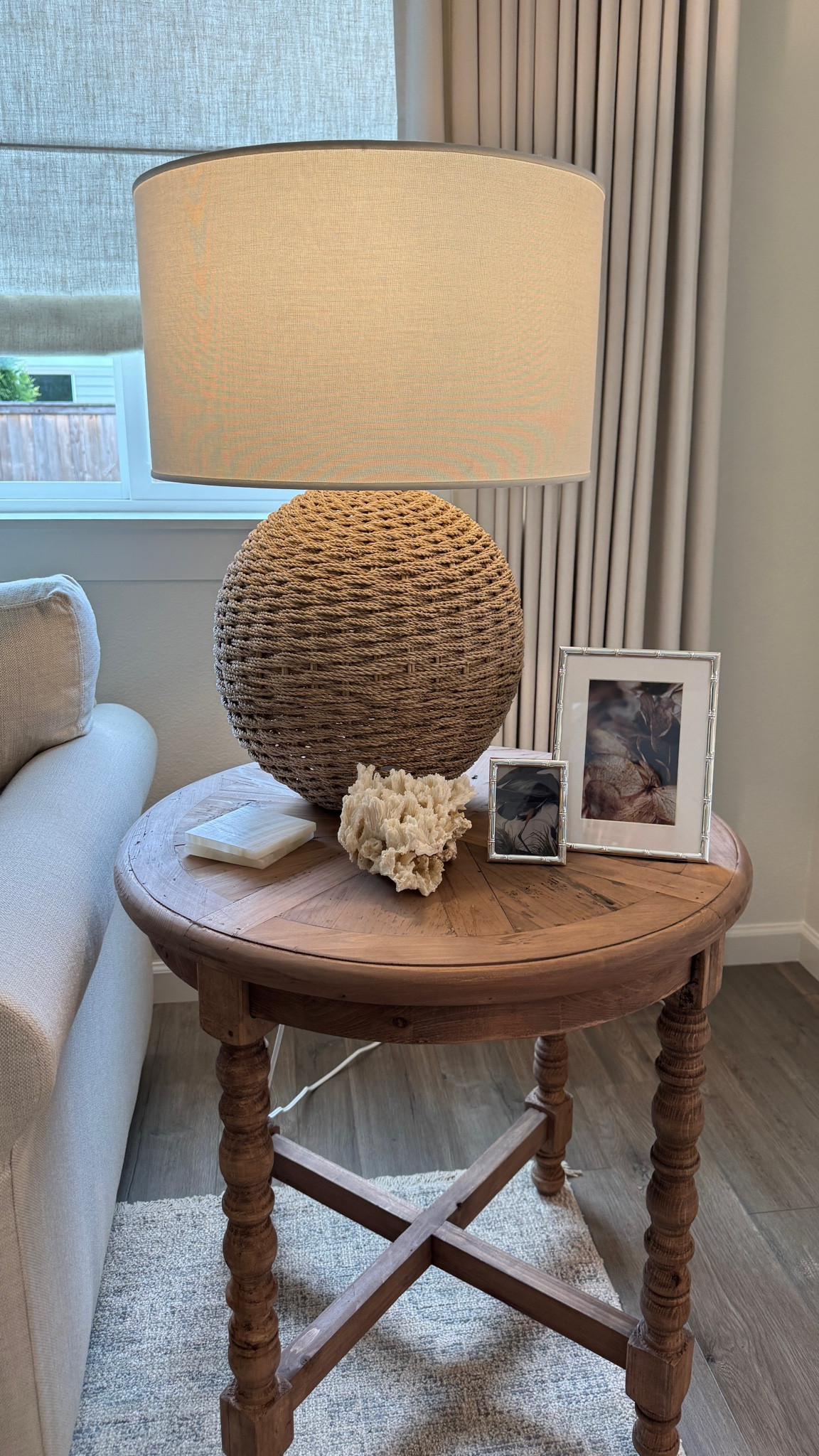 Side table, decor, rustic, coastal, nautical, transitional, living room, family room, home decor.

#LTKHome
