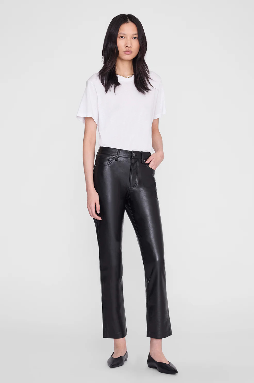 Bruno Pant - Black Recycled Leather | Anine Bing