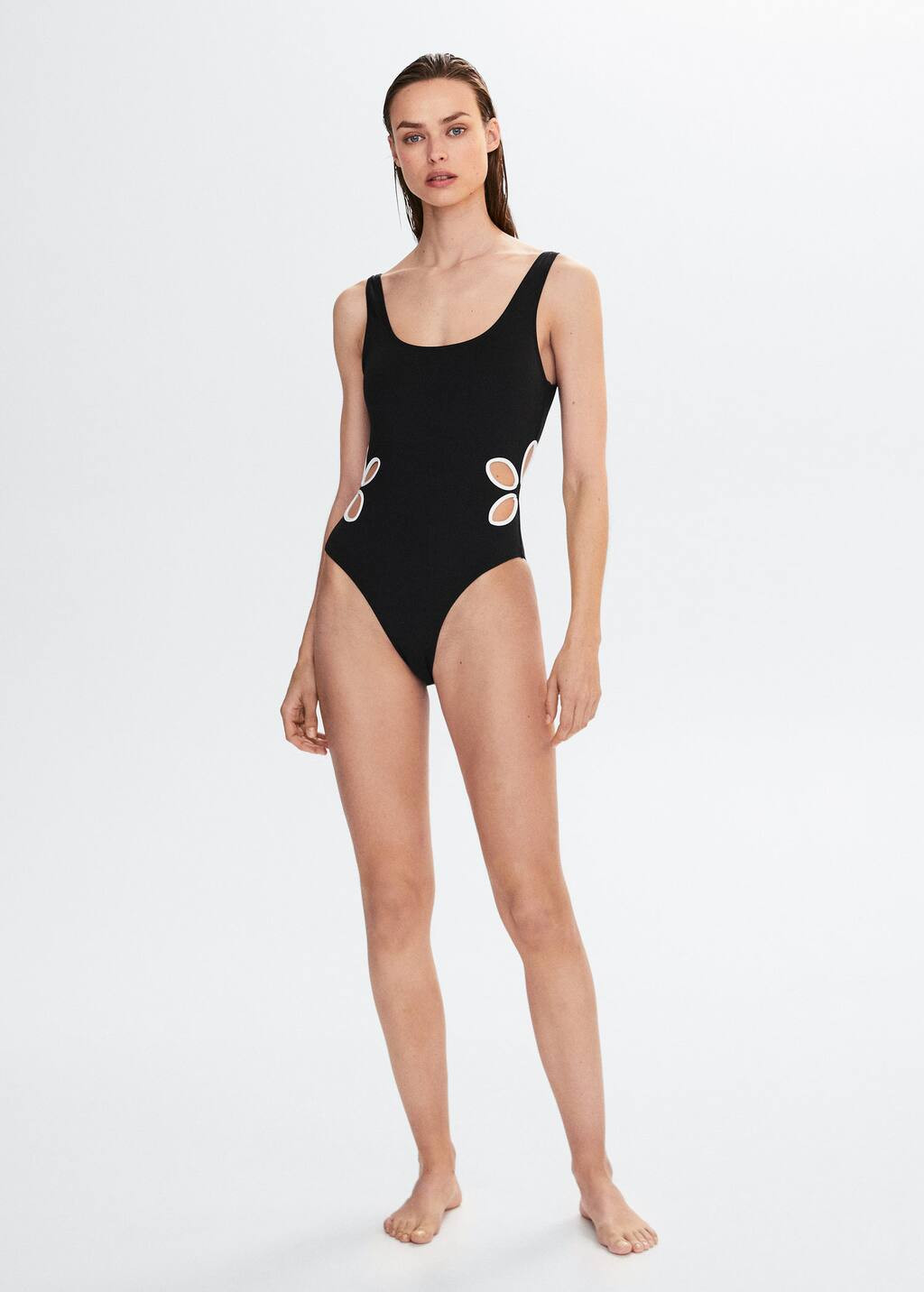 Cut-out detail swimsuit | MANGO (US)