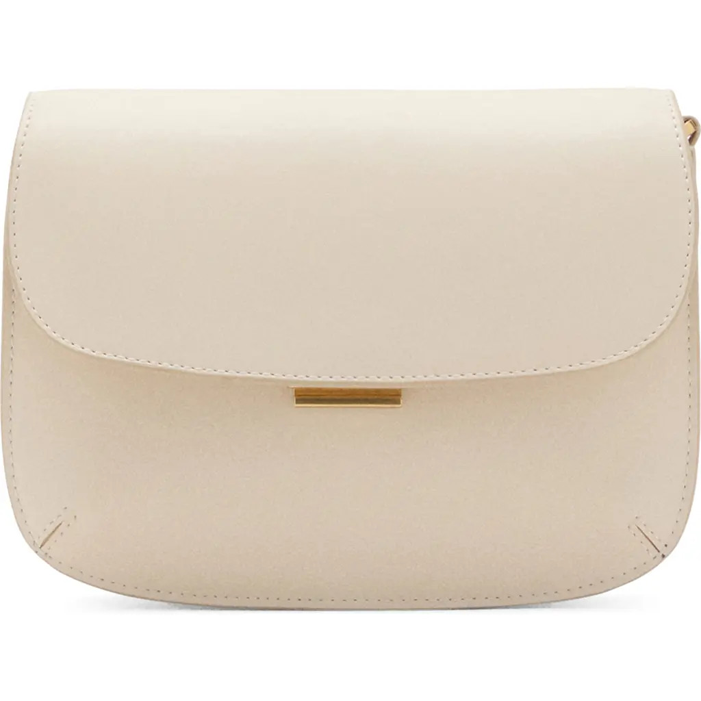 MANGO Faux Leather Crossbody Bag in Off White at Nordstrom | Nordstrom