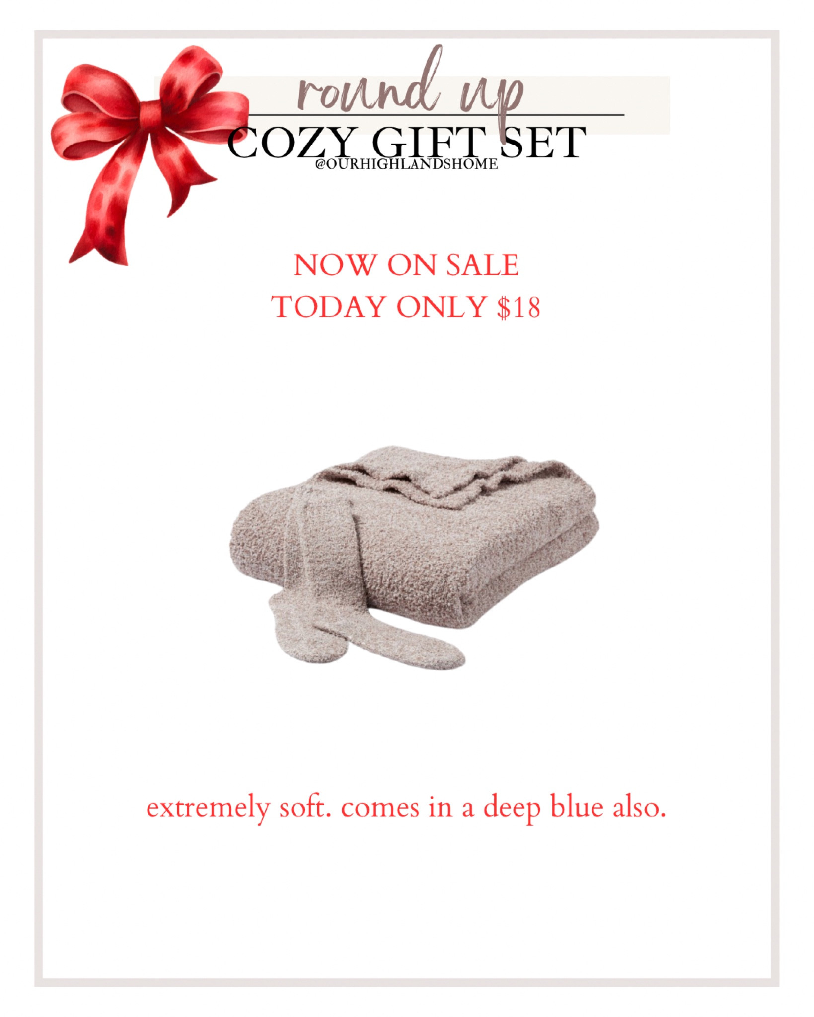 comfy gift set. barefoot dreams dupe. today only $18 from $30

#LTKGiftGuide #LTKSaleAlert #LTKHoliday
