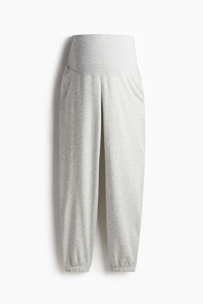 MAMA Tapered joggers - Light grey marl - Ladies | H&M GB | H&M (UK, MY, IN, SG, PH, TW, HK)
