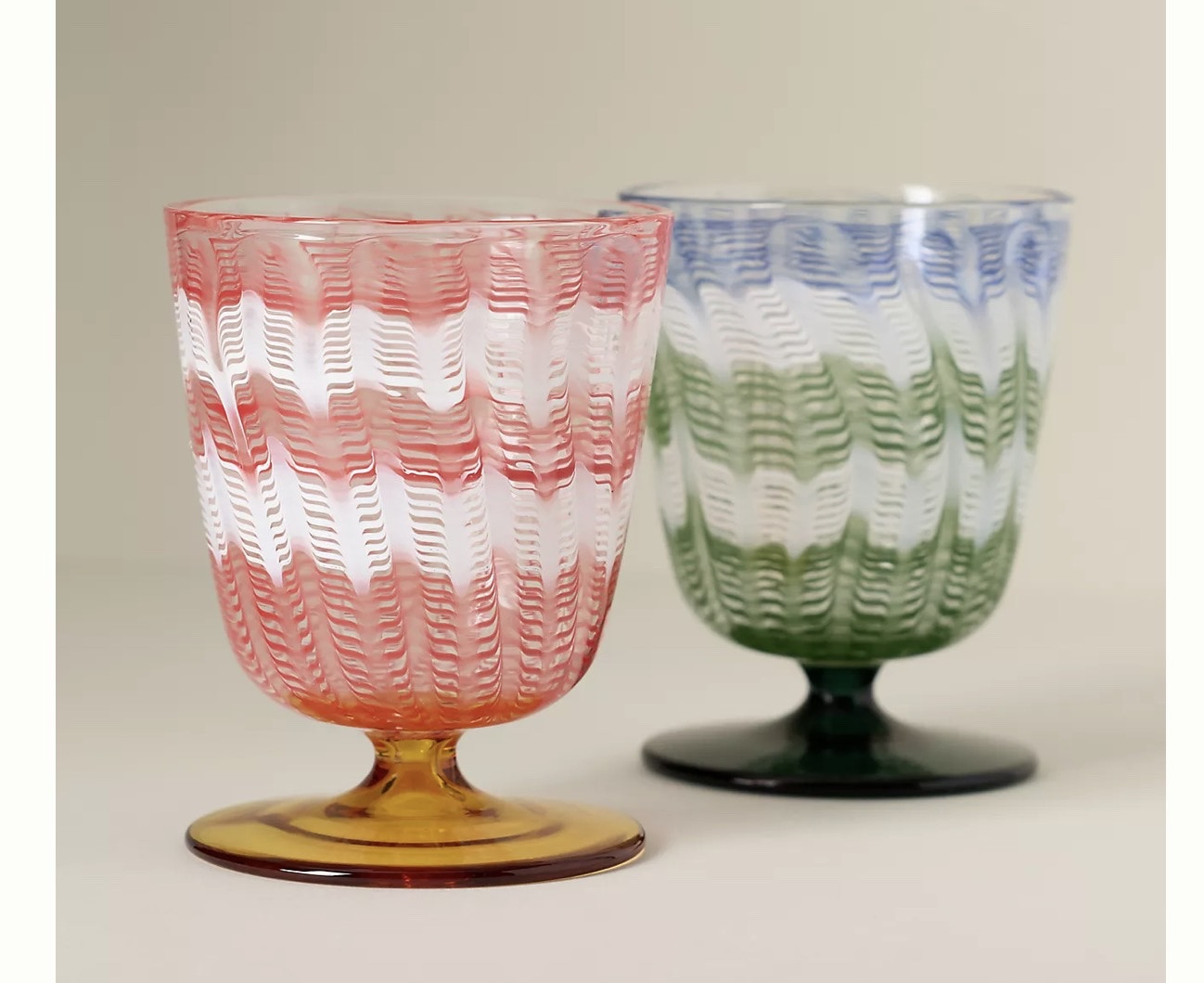 How gorgeous are these goblets from Anthro?? Add to cart for me! ￼

#LTKdayinmylife #LTKHome #LTKOver40