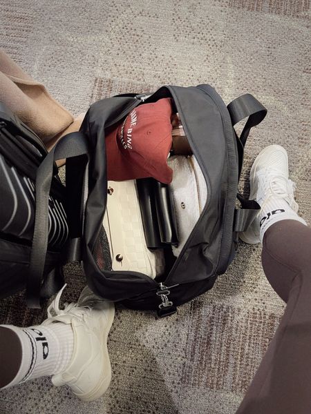 Travel style 
Travel carry on 
Anine bing hat
Lululemon duffel bag
Beis luggage 

#LTKeurope #LTKCon #LTKtravel