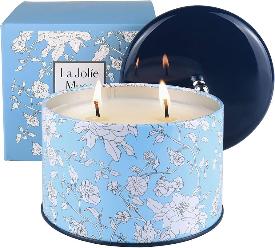 LA JOLIE MUSE Citronella Candles Outdoor Large, 14.1 oz, Long Burning 2-Wick Indoor & Outdoor Can... | Amazon (US)