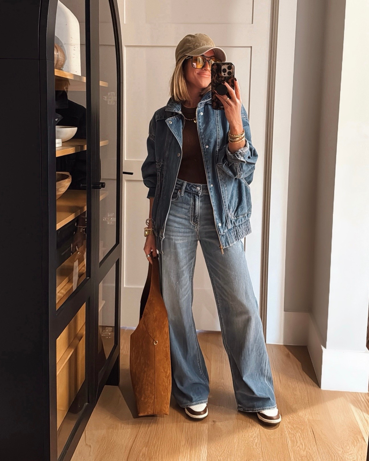 Easy outfit to recreate with the items in your closet! (Wearing a small in the jacket, but I could have done an xs. Grab your true size.) 

#LTKShoeCrush #LTKSaleAlert #LTKSeasonal