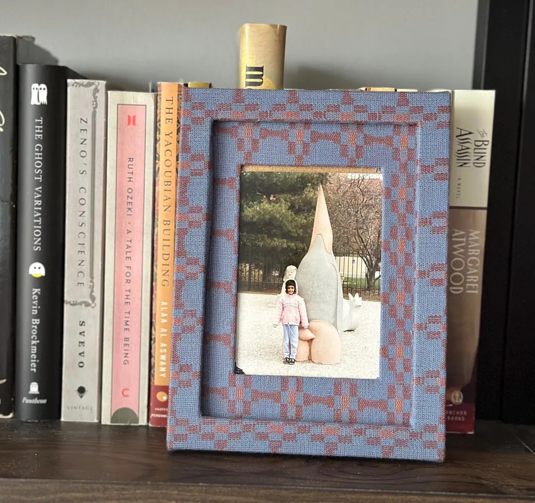 Fabric Photo Frame in Dusty Geo Woven | Ships in 2-3 Weeks | Multiple Colorways Available | 5x7" ... | Etsy (US)