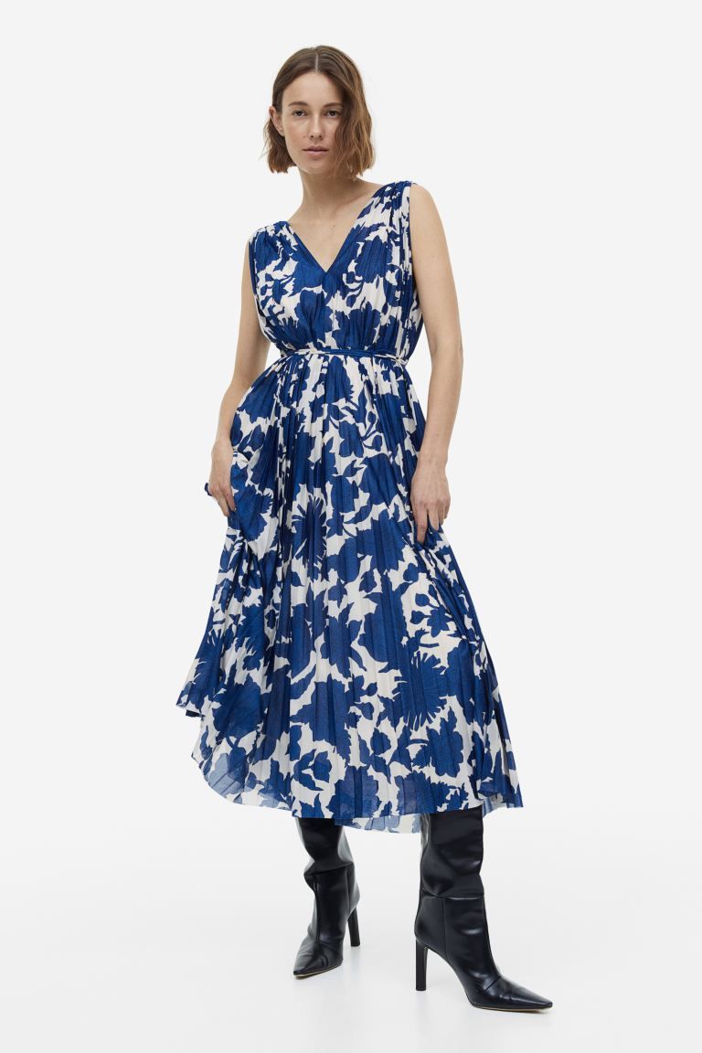 Pleated A-line Dress | H&M (US)