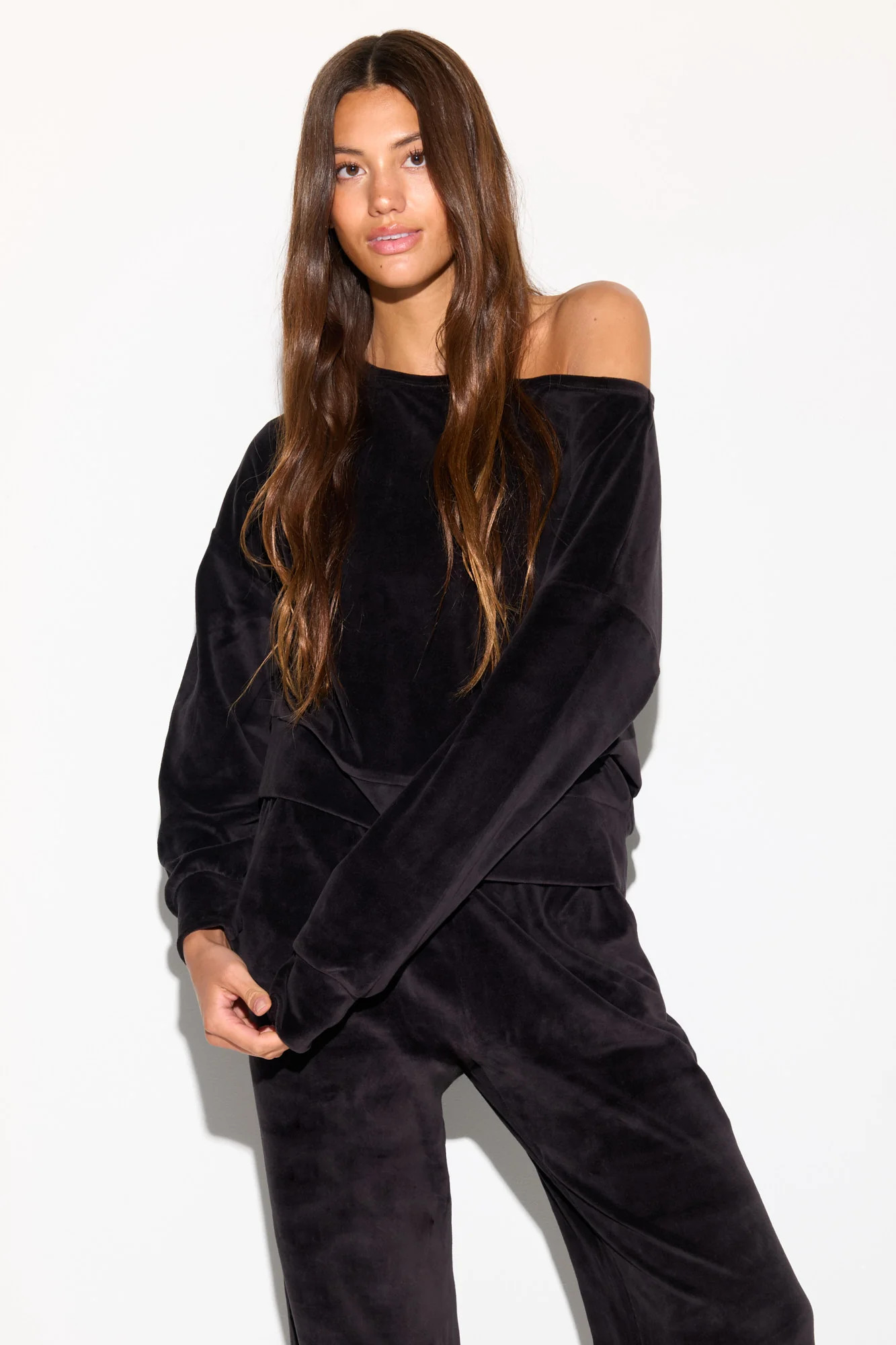 Velour Ava Sweatshirt | Spiritual Gangster | Spiritual Gangster