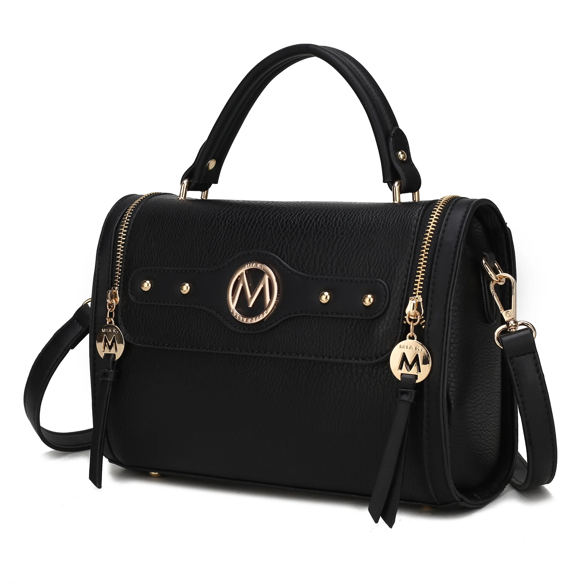 MKF Collection Sabrina Vegan Leather Women’s Shoulder Bag by Mia K. - Black - Walmart.com | Walmart (US)