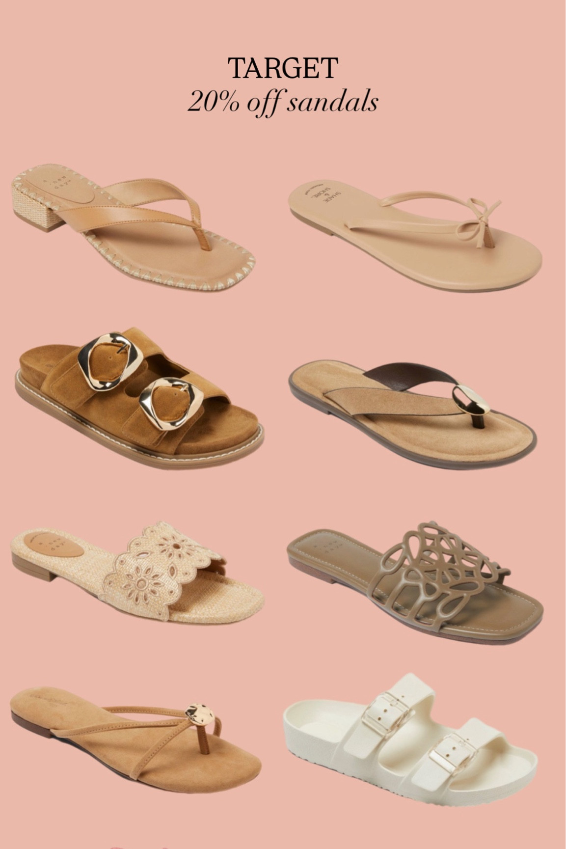 20% off sandals @Target!