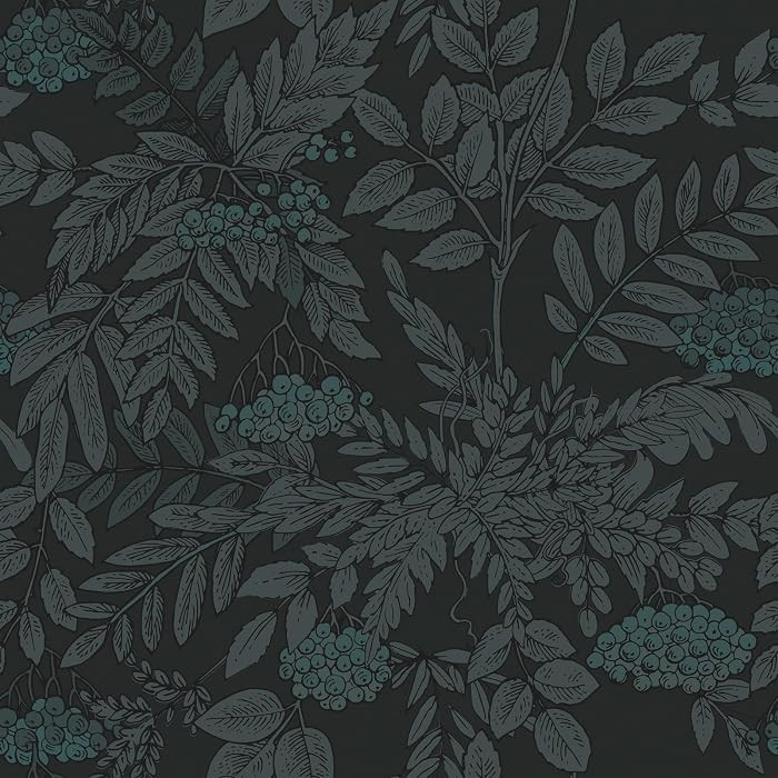 Vintage Botanical Wallpaper Stick and Peel Dark Floral Contact Paper for Walls Removable Leaf Flo... | Amazon (US)