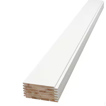 HIGHLANDERHOME 5-1/2-in x 94-1/2-in Embossed White Wood Wall Panel (6-Pack) | Lowe's