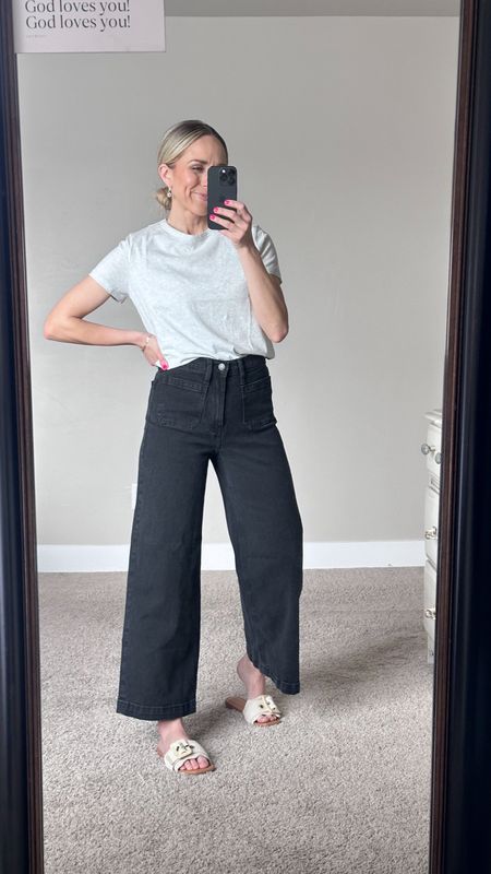 These cropped wide leg pants are the BEST!

TTS 

#LTKstyletip #LTKfindsunder50