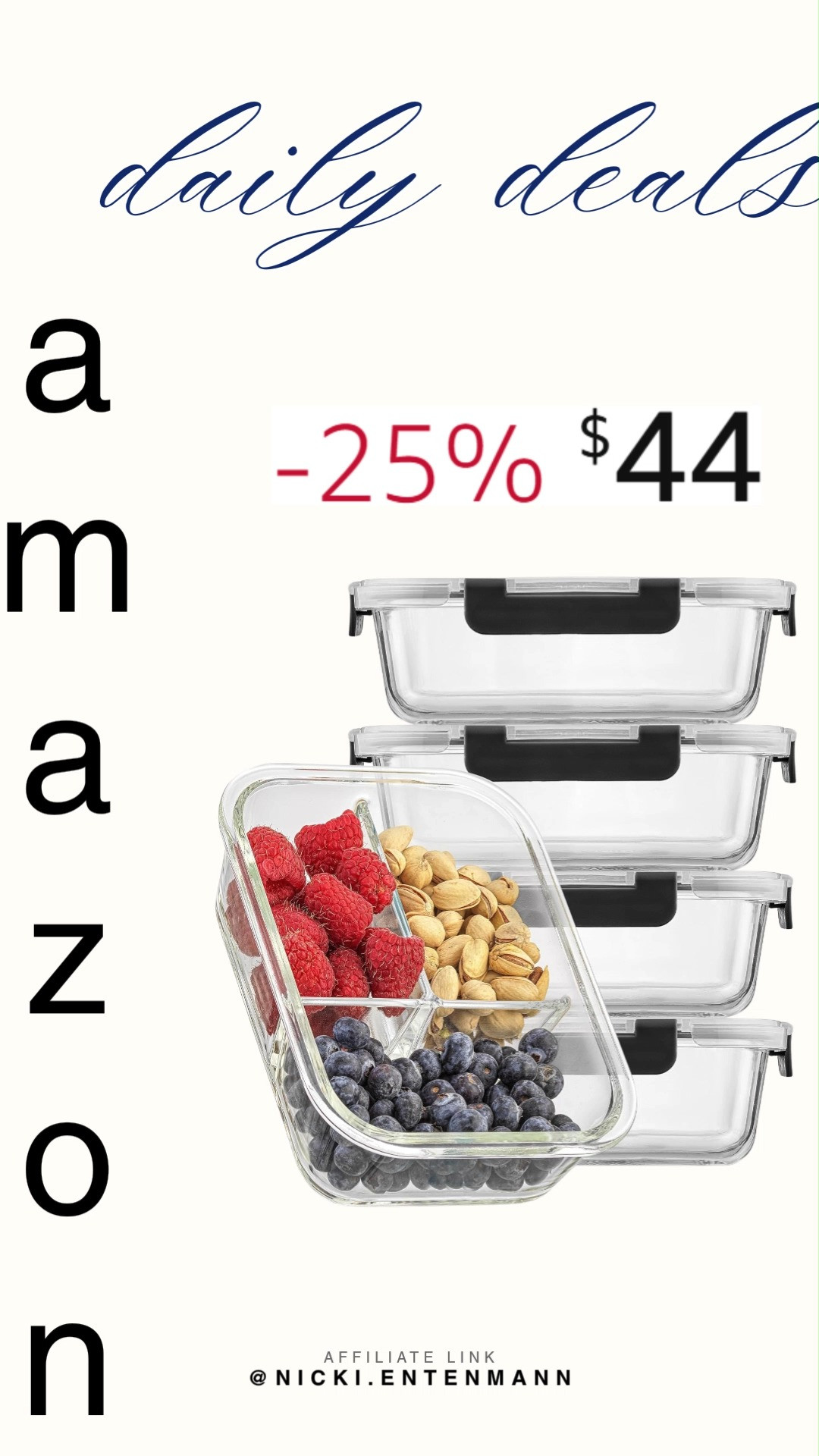 Meal prep feels smarter with the Divided 3 Compartment Glass Bento Box that keeps portions neat and fresh. Stylish, reusable, and perfect for organized lunches every day. 🍱✨🥗  
#mealprep #bento #glass #storage #food #healthy #organization #kitchen #lunchbox #homeessentials 

 #LTKfoodie #LTKSaleAlert #LTKTravel