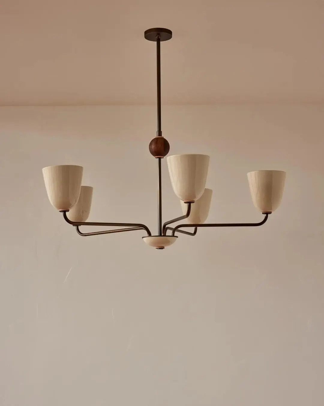 Modern Italian Stilnovo 1950s Mid Century Brass 3 & 5 Arms Sputnik Style Italian Ceiling Chandeli... | Etsy (US)