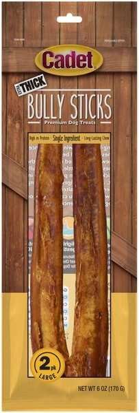 Cadet Bully Sticks Extra-Thick Dog Treats, Large, 2 count | Chewy Canada