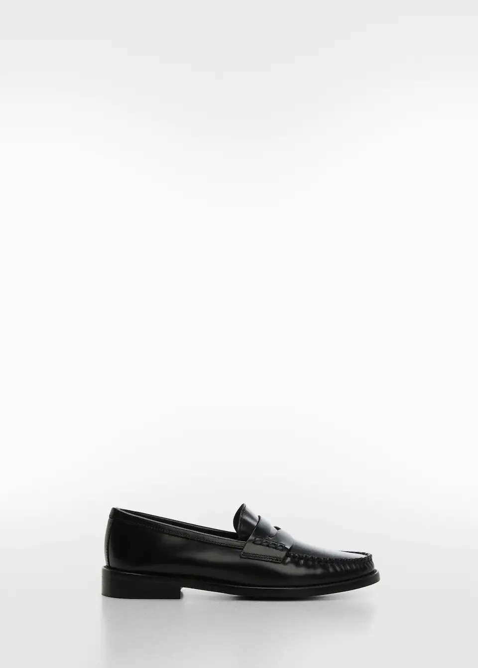 Leather penny loafers | MANGO (US)