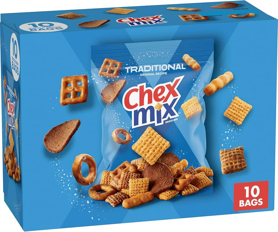 Traditional Chex Mix, Original Recipe, Single-Serve Bags (Pack of 10) | Amazon (US)