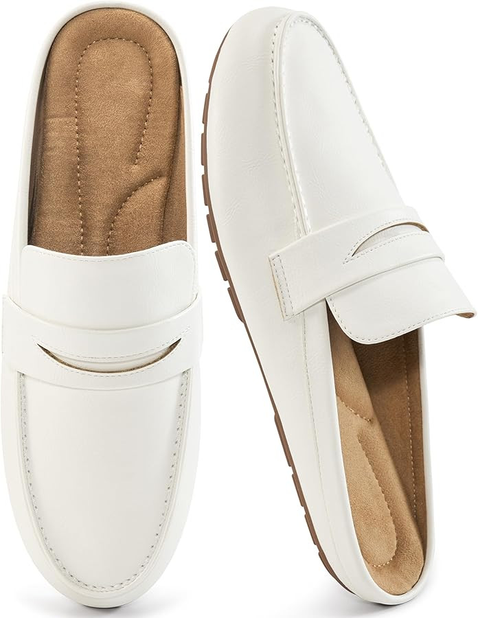 Harence Mules for Women Flats Shoes: Comfortable Dressy Round Toe Backless Mule Slides Casual Wal... | Amazon (US)