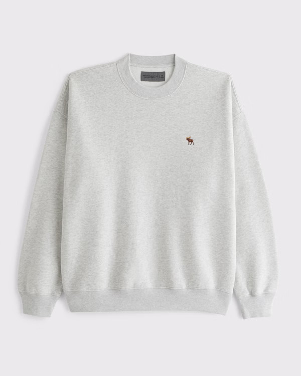 Men's Signature Icon Crew Sweatshirt | Men's Tops | Abercrombie.com | Abercrombie & Fitch (UK)