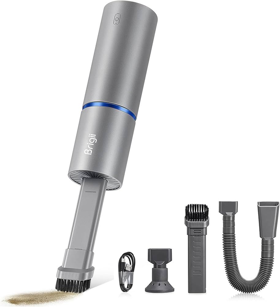 Brigii Mini Vacuum, Air Duster and Hand Pump 3 in 1, Cordless Handheld Vacuum, USB Rechargeable, ... | Amazon (US)