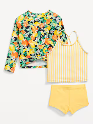 3-Piece Rashguard Swim Set for Toddler Girls | Old Navy (US)