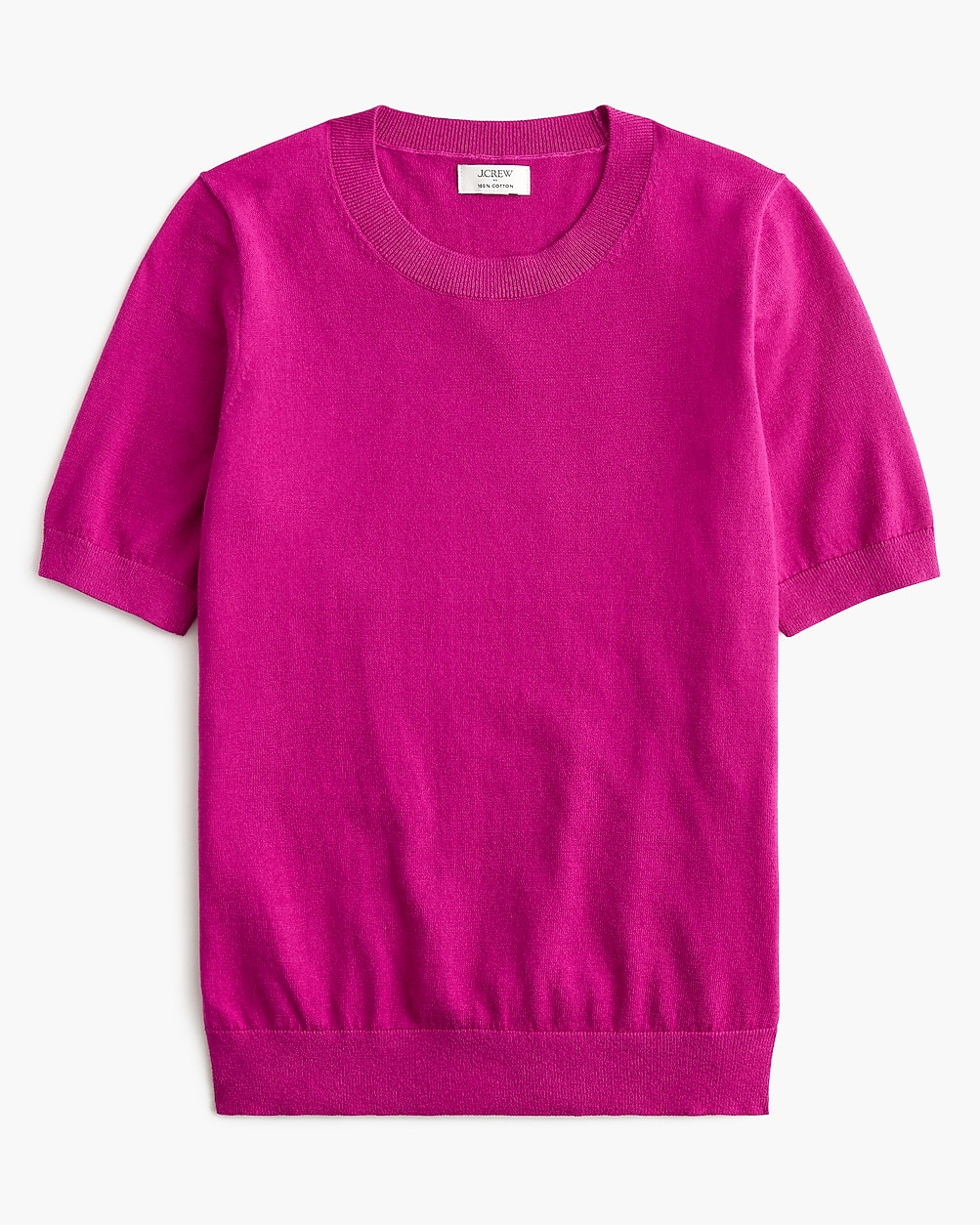 Short-sleeve cotton crewneck sweater | J.Crew Factory