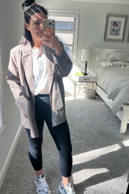 casual cozy workout fit. winter look. work outfit. valentine’s day outfit. dress up any look with a blazer 🥂⚡️

#LTKfitness #LTKSeasonal #LTKstyletip