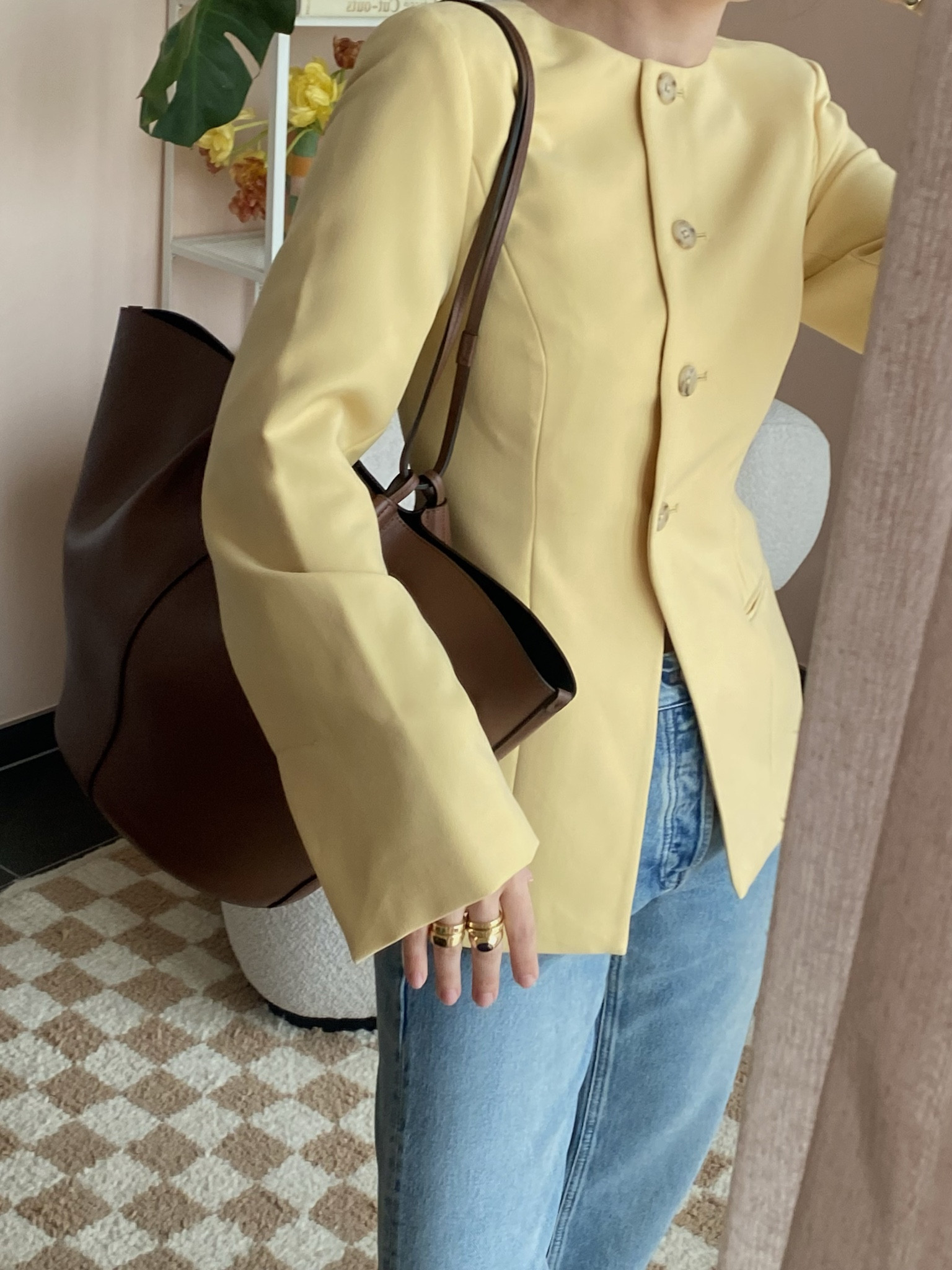 spring uniform 🌼 living only in blazers and jeans for the foreseeable 💛 #springoutfit #blazeroutfit 

#LTKitbag #LTKstyletip #LTKeurope