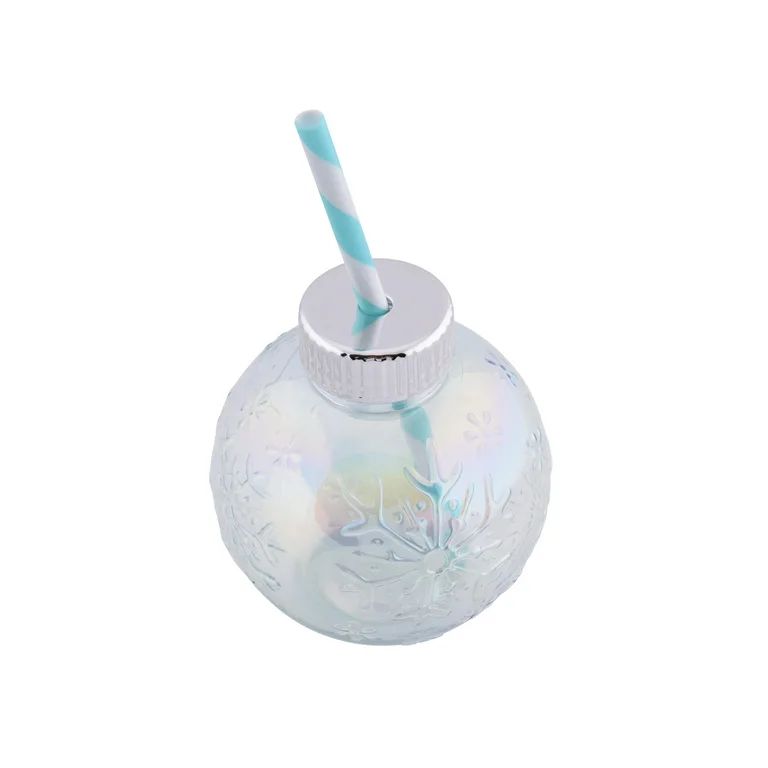 Holiday Time 20-Ounce Plastic Ornament Sipper- Iridescent | Walmart (US)