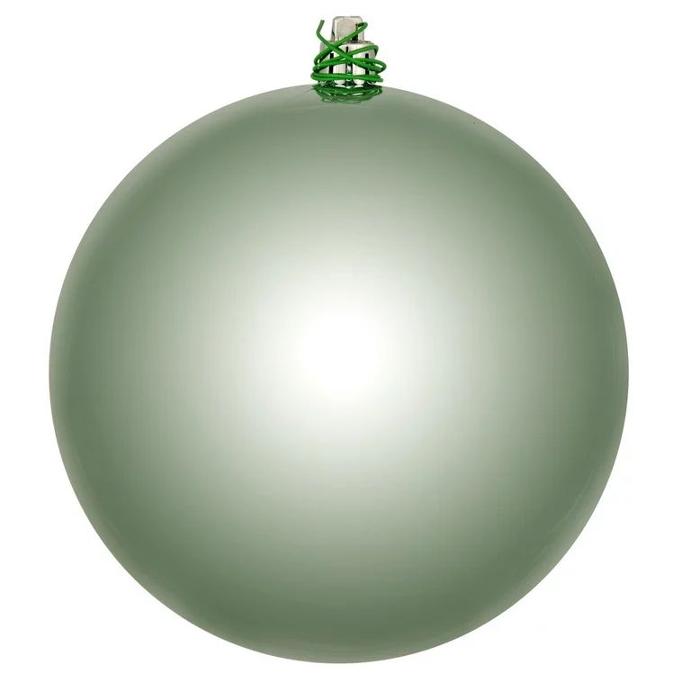Vickerman 4.75" Frosty Mint Shiny Ball Ornament, 4 per Bag | Walmart (US)