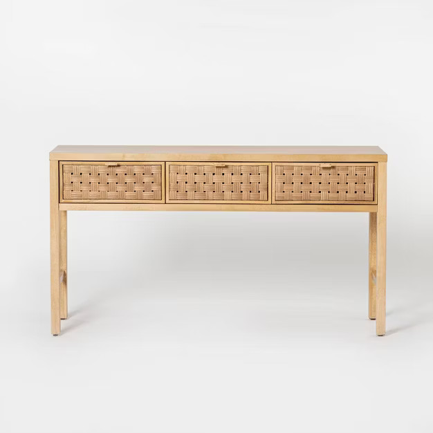 Palmdale Knockdown Woven Drawer Console - Threshold™ designed with Studio McGee | Target