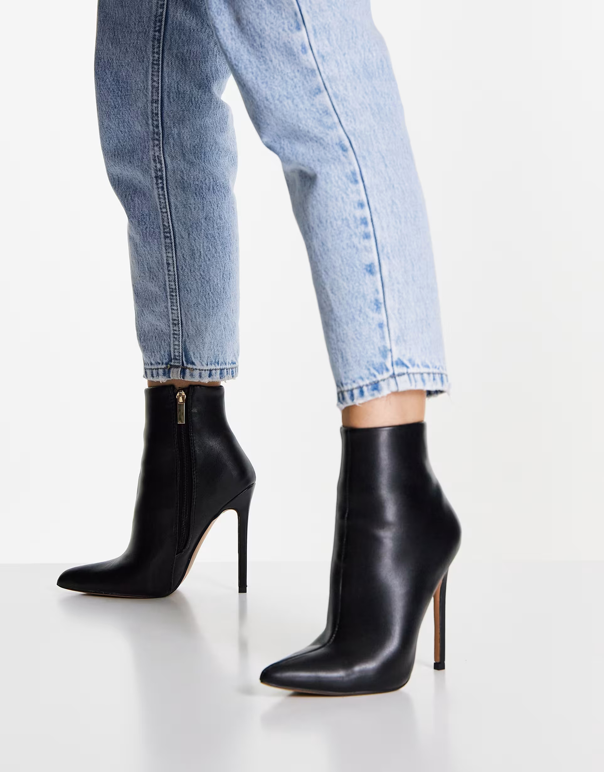 ASOS DESIGN Emerald high heeled sock boots in black | ASOS (Global)